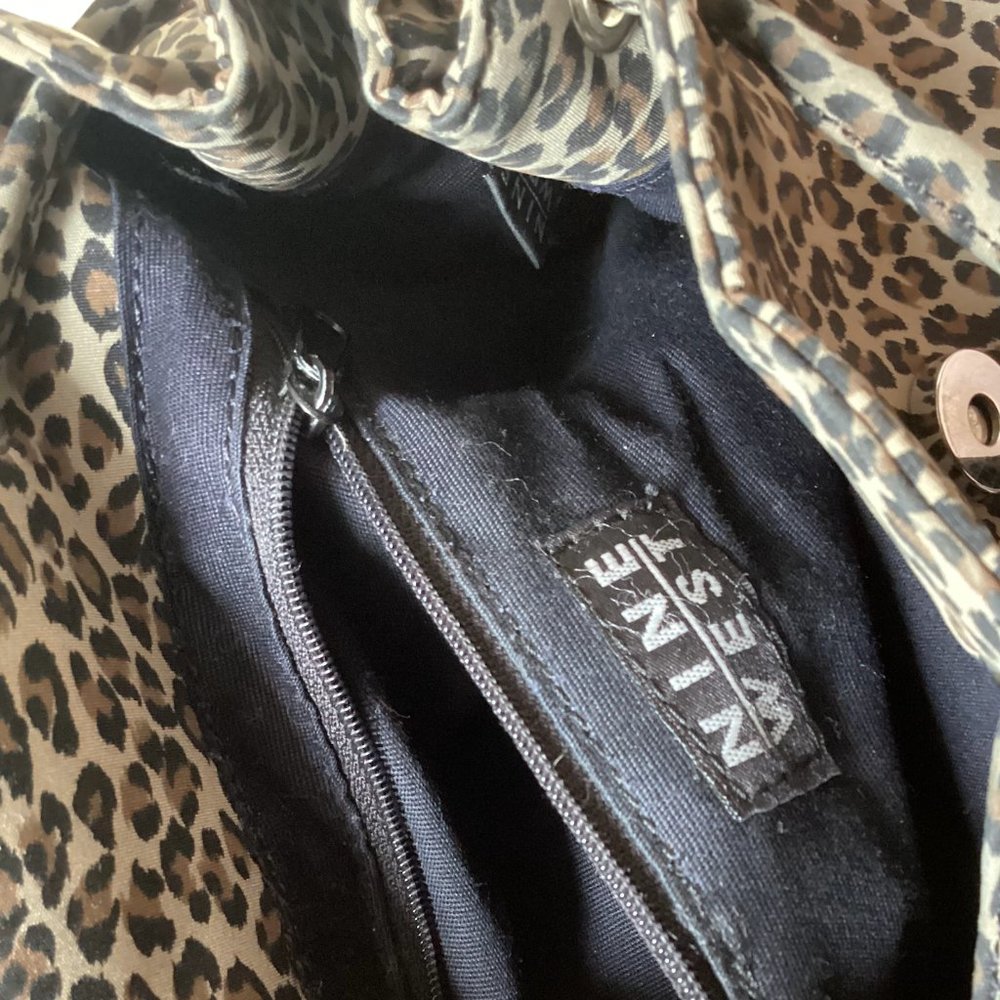 Nine West Leopard Print Mini Backpack - image 4